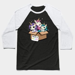 Adopt a Unicorn Baseball T-Shirt